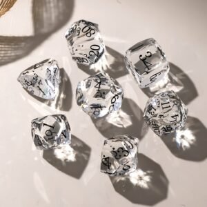 Nian Custom Diamond Shape Sharp Edge Resin RPG Dice Set