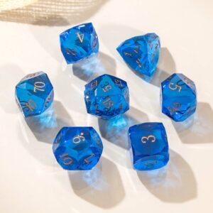 Wholesale Low Moq Diamond Shape Sharp Edge Resin dnd dice set