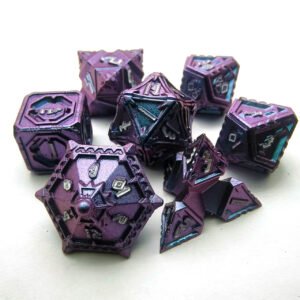 Nian Rigid Metal Dice RPG Board Game Zinc Alloy  DND Metal Dice Set