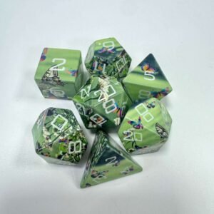 Custom UV Printed  with ButterflySharp Edges Fantasy Dice Set