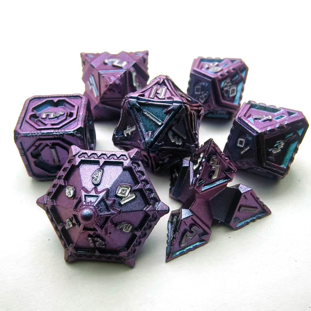 purple dice